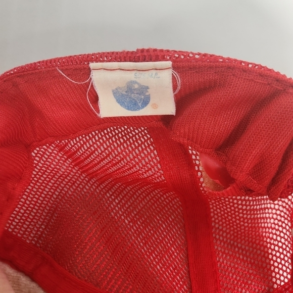 Vintage Dallas Mavis Juniper Transportation Red Snapback Trucker Hat - Picture 8 of 9